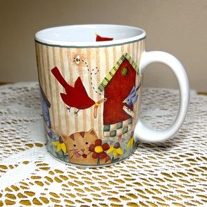 Lang & Wise Vintage “Birdsong” Collector Mug Debi Hron 1999 Thailand DH#1 Coffee